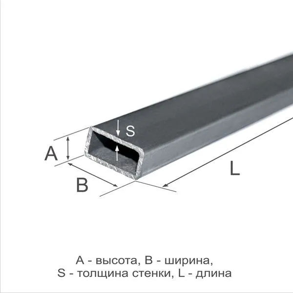 Труба профильная 30х20х2 08пс ГОСТ 13663-86 - 1